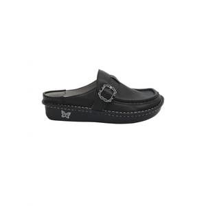 NEW ALEGRIA women's brigid slip-on open back clog in black